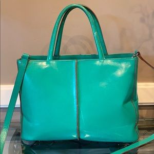Hobo Green Leather Handbag